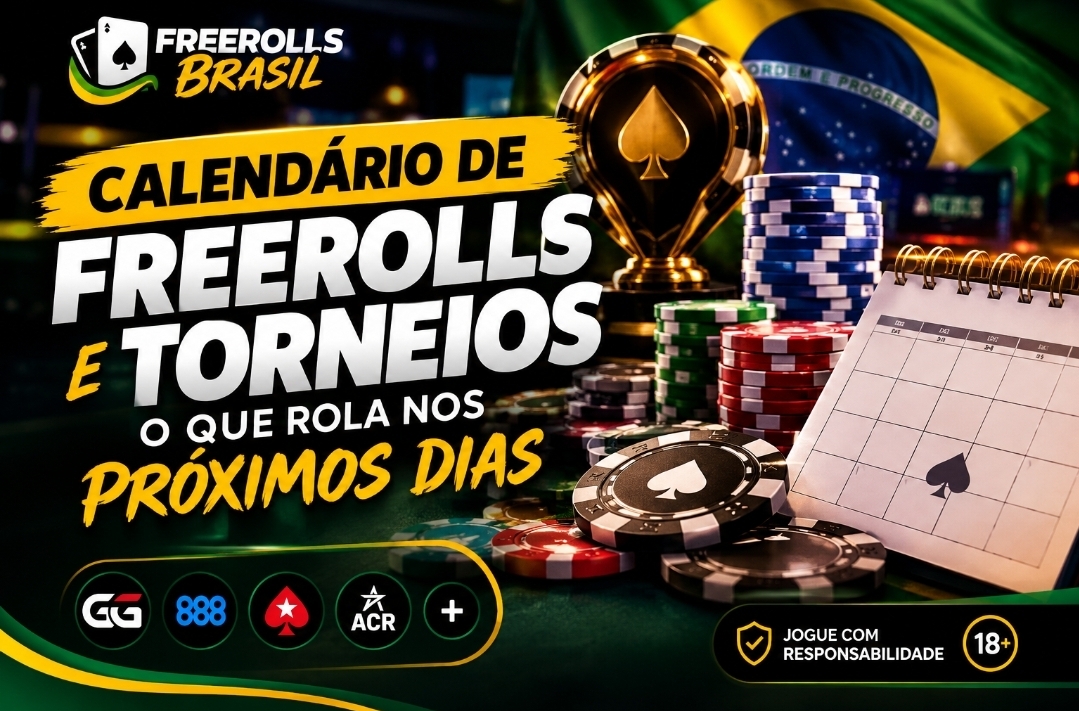 Imagem 1 da matéria: Calendário de Freerolls e Torneios: O que Rola nos Próximos Dias